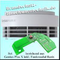 SET - Hekatron Rauchwarnmelder Genius PlusX mit Funkmodul Ba