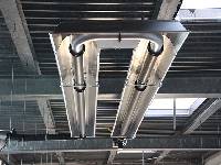 Dunkelstrahler-System DSF zur energieeffizienten Hallenbeheizung