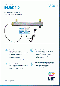 PURE 1.2-21W für 1.100 l/h bei 400 J/m²